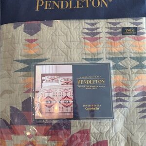 Pendleton Juniper Mesa Coverlet Set - Purple, Orange, Cream